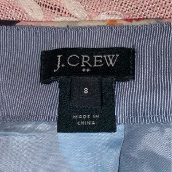 J Crew Pleated Floral 💐Skirt, sz 8 - Picture 10 of 13